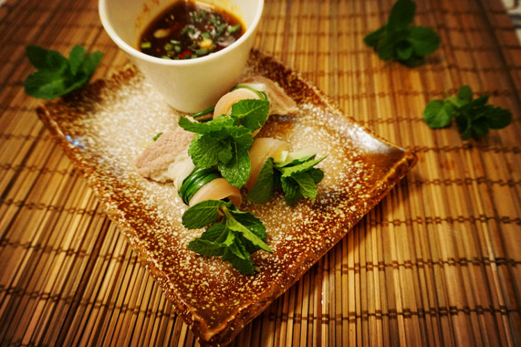 薄荷白肉卷步骤5