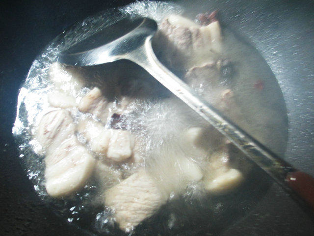 鲜素鸡烧五花肉步骤6