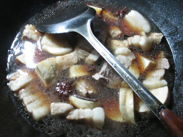 鲜素鸡烧五花肉步骤11