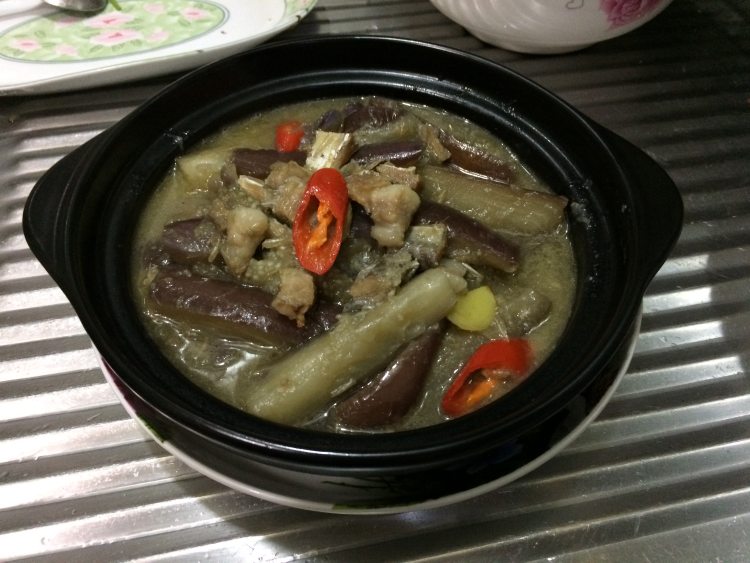 无油版咸鱼茄子煲步骤10