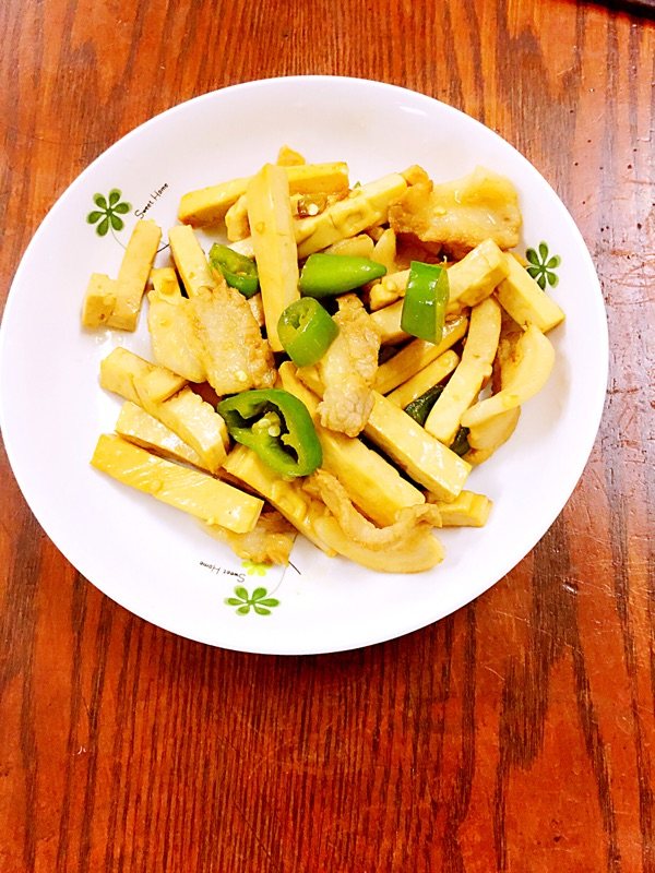 豆干炒五花肉步骤12