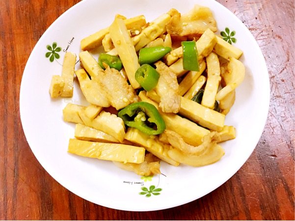 豆干炒五花肉步骤13