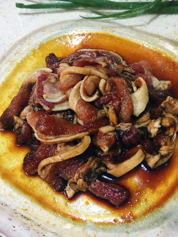 干豇豆烧肉步骤2