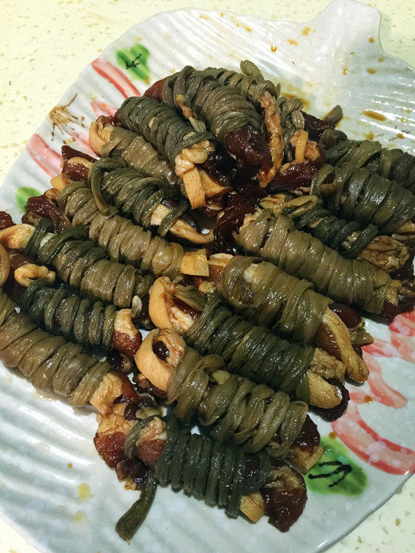 干豇豆烧肉步骤3
