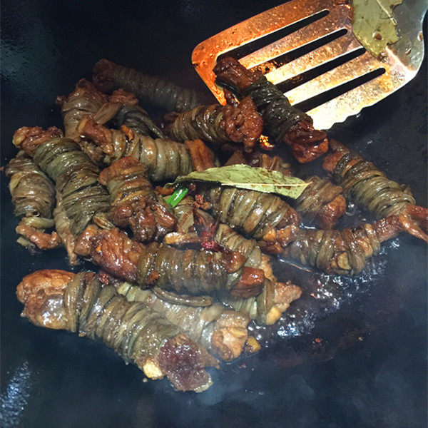 干豇豆烧肉步骤6