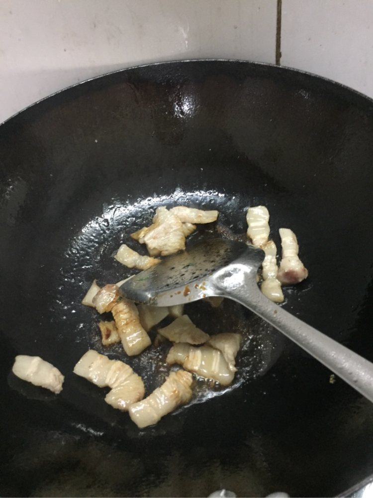 干豆角炒肉步骤5