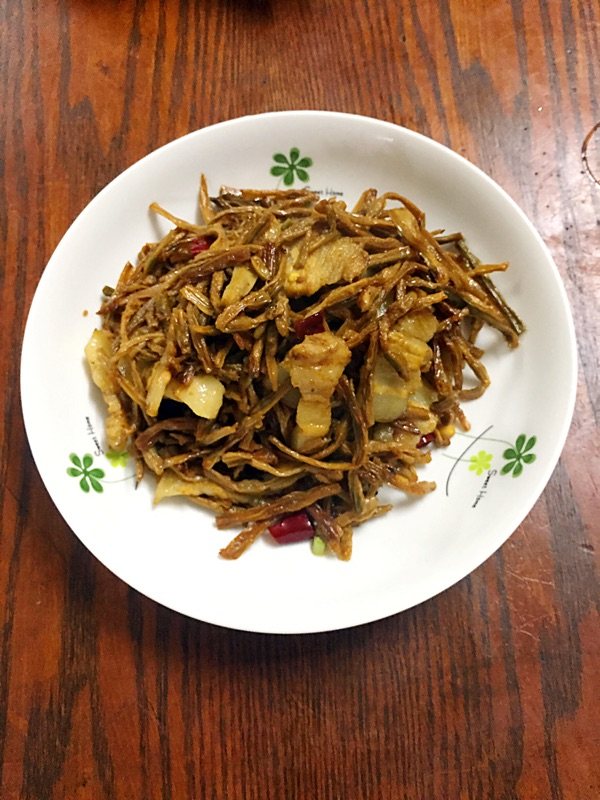 干豆角炒肉步骤9