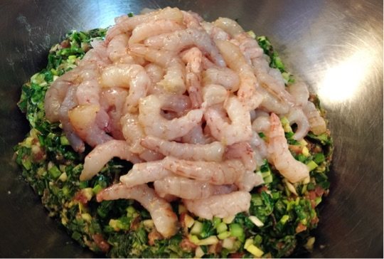 虾仁韭菜饺子步骤4