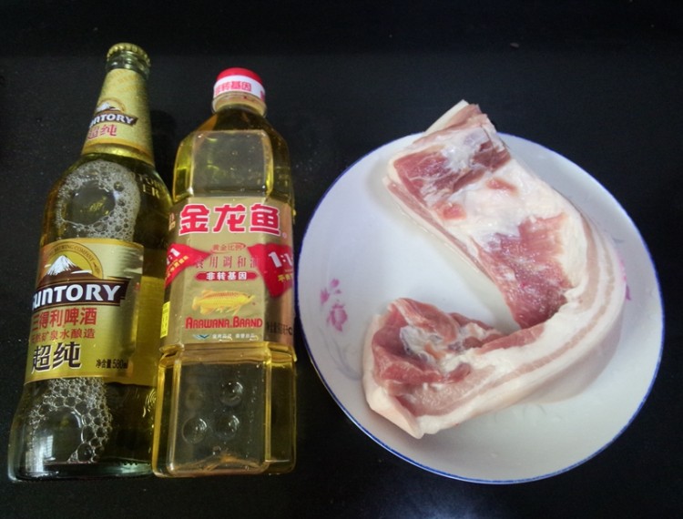 啤酒烧肉#非转基因金步骤1