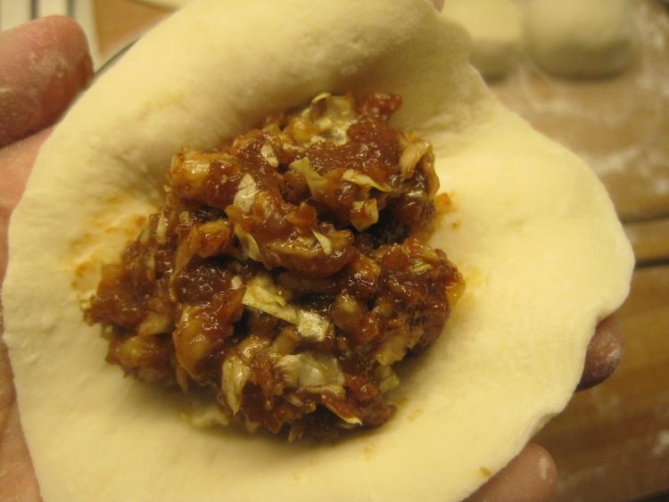 发面馅饼步骤7