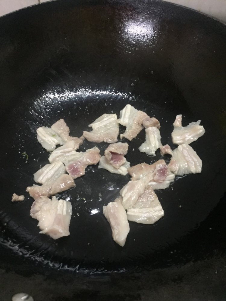 五花肉盖菜心步骤10