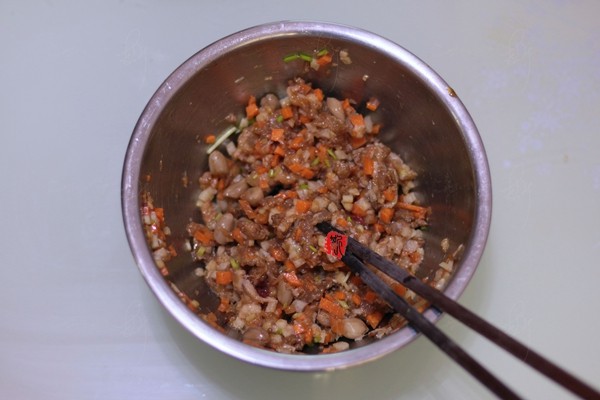 南乳花生肉馅包步骤7