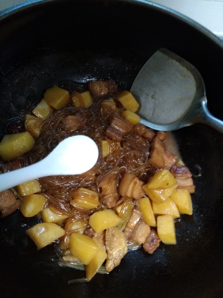 油菜红烧肉步骤14