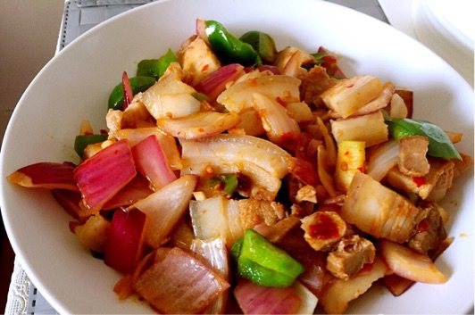 青椒炒回锅肉步骤7