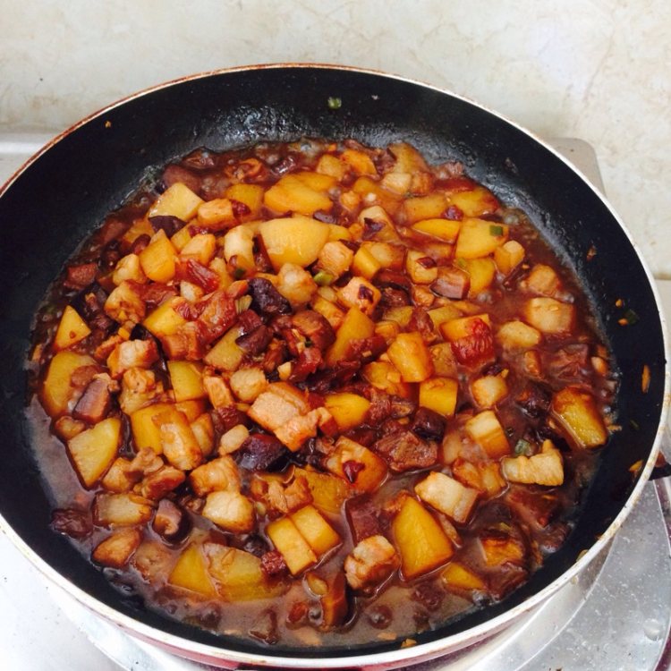 香菇土豆卤肉饭步骤16