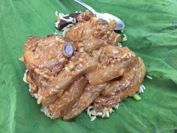 荷叶蒸肉步骤8