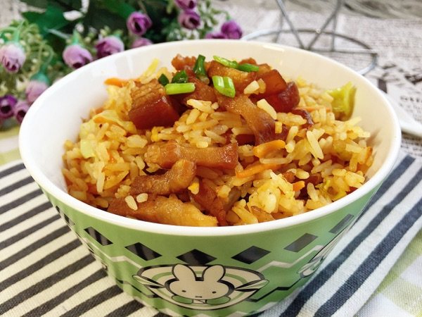 肚肉炒饭步骤11