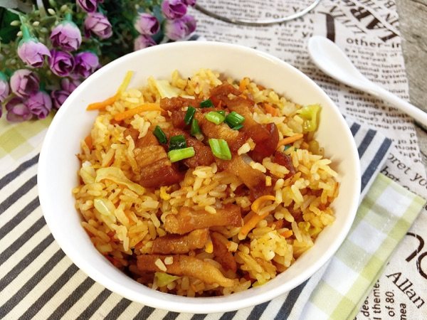 肚肉炒饭步骤8