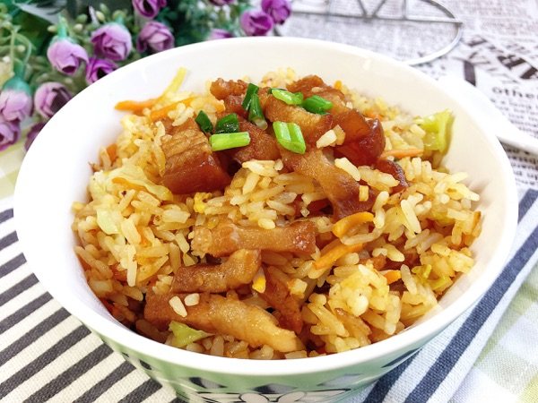 肚肉炒饭步骤9