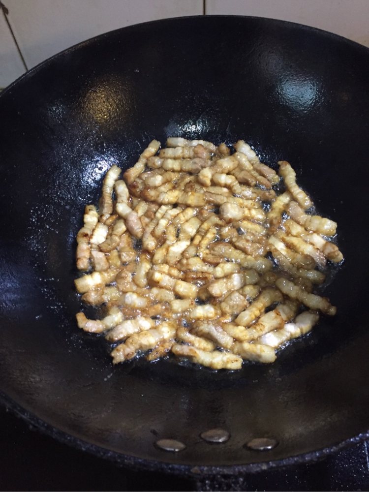 肉末豆角步骤3