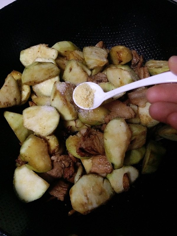 茄子炖肉步骤11