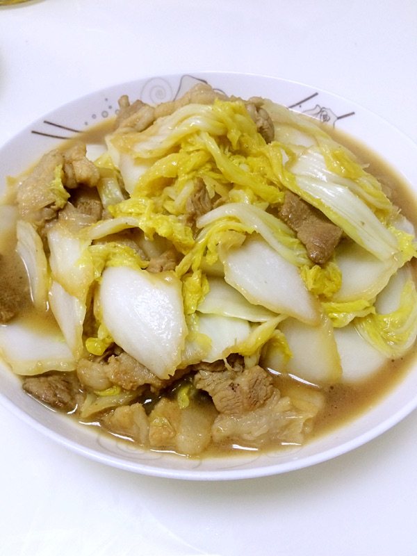 白菜炖五花肉步骤13