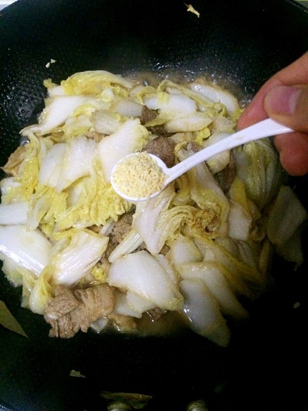 白菜炖五花肉步骤11