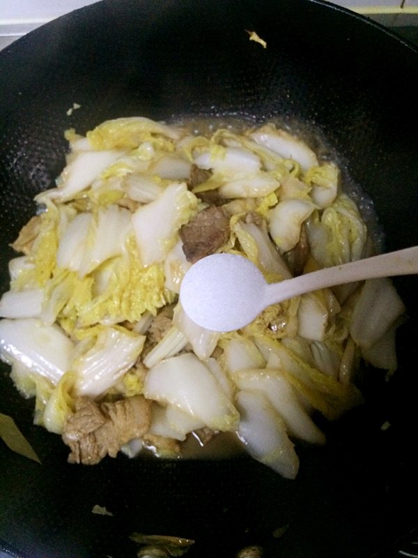 白菜炖五花肉步骤10
