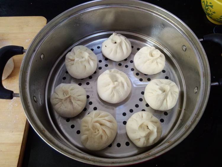 绍兴梅干菜肉包子步骤19