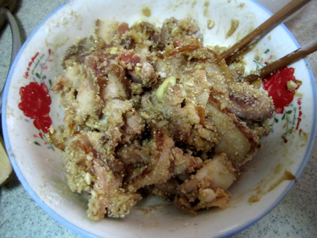 铁棍山药粉蒸肉步骤5