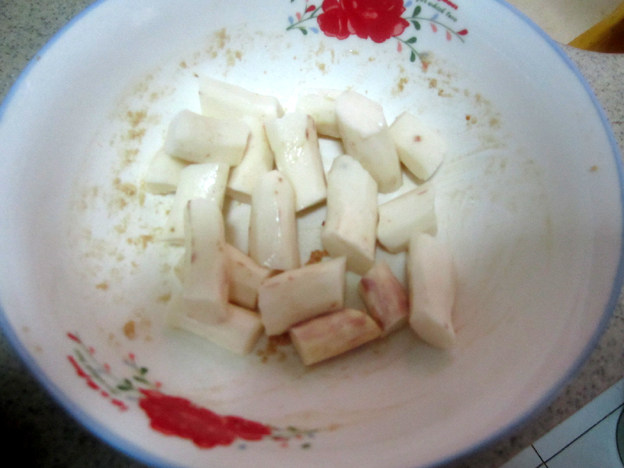 铁棍山药粉蒸肉步骤6