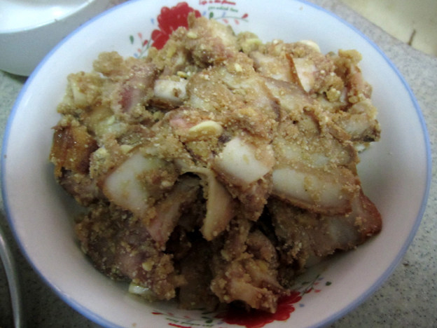 铁棍山药粉蒸肉步骤7