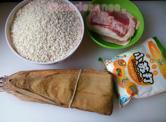 咸肉粽子步骤1