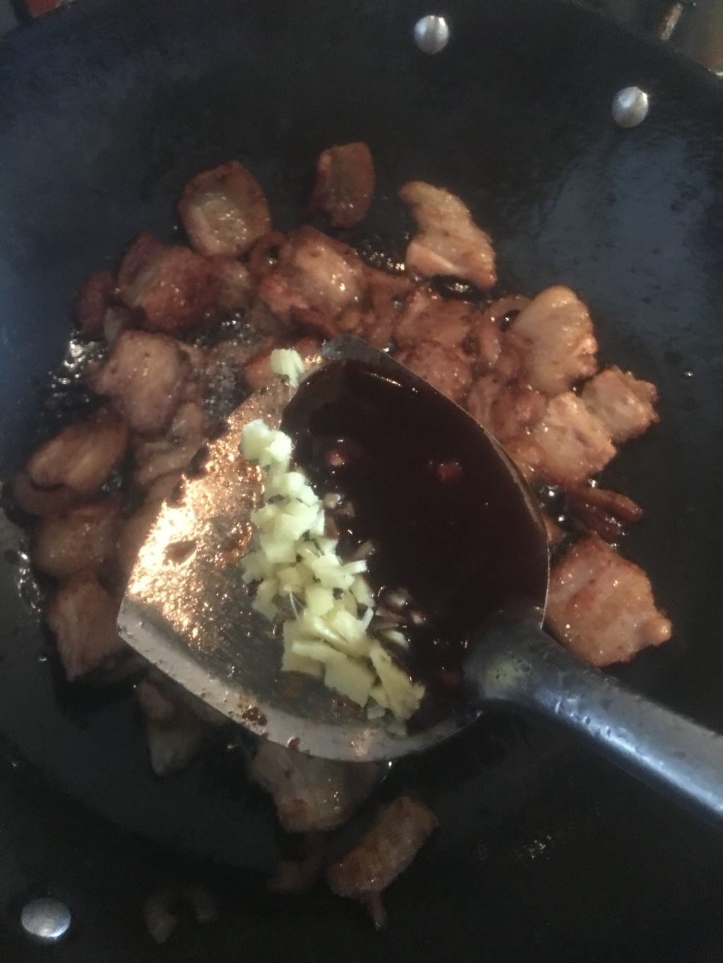 甜面酱爆炒肉步骤5