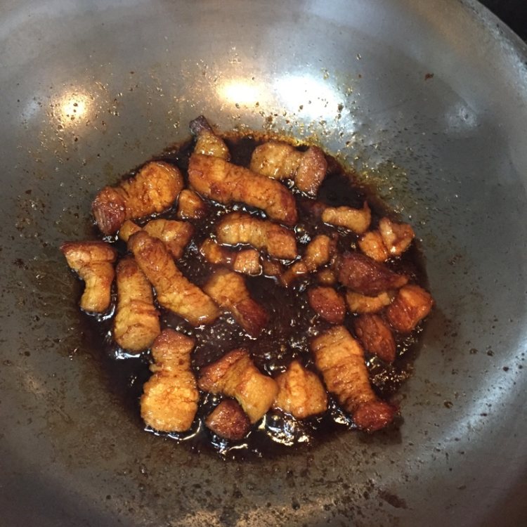 茶树菇烧五花肉步骤5