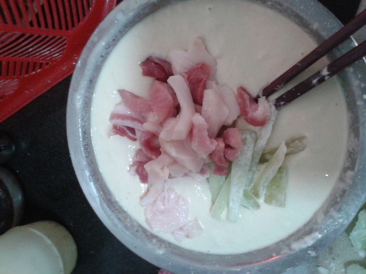 五花肉炸冬瓜蓉步骤3