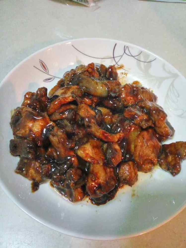 酱爆肉片步骤7