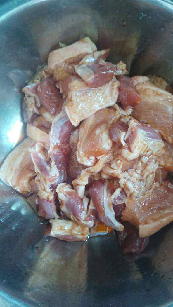 丝瓜米粉肉步骤7