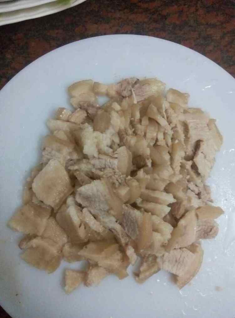 蒜炒五花腩步骤2