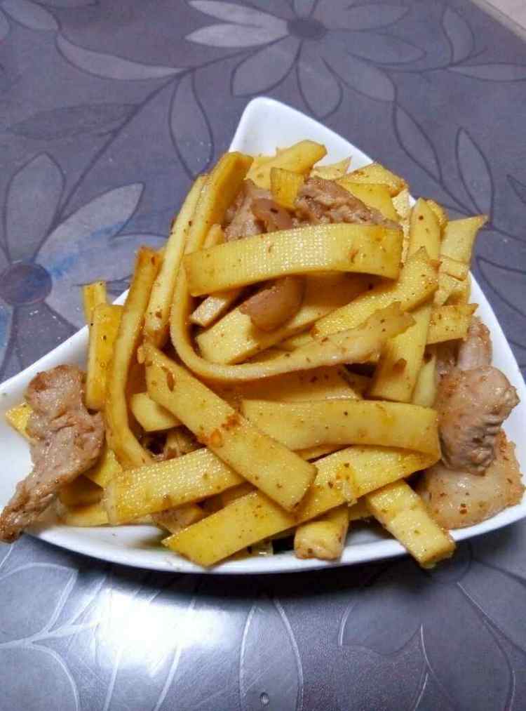 千张炒五花肉步骤6