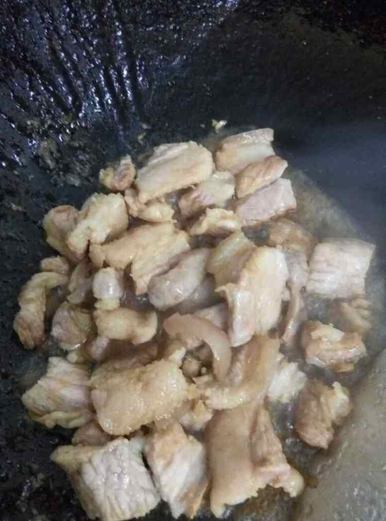千张炒五花肉步骤4