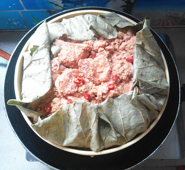 麻辣粉蒸肉步骤10