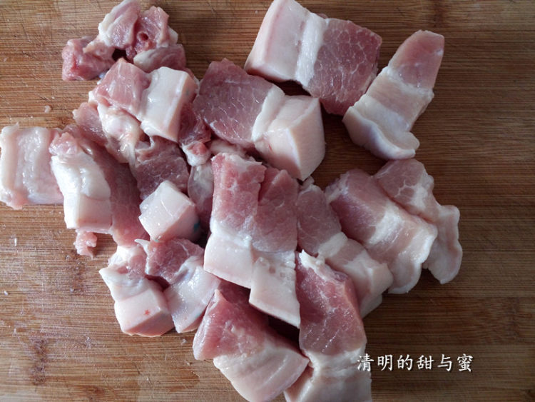 春笋烧五花肉步骤2