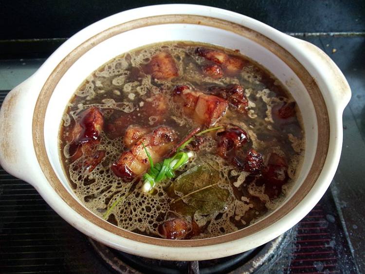 西兰花蚝油五花肉步骤7