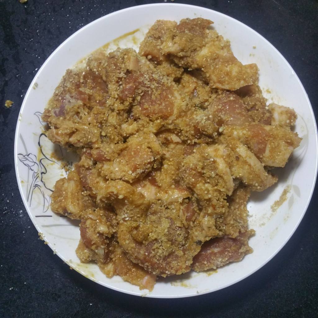 川味红薯南瓜粉蒸肉步骤10