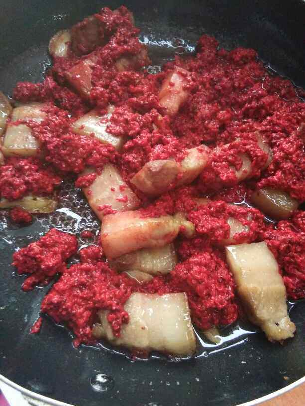 红酒糟五花肉步骤6