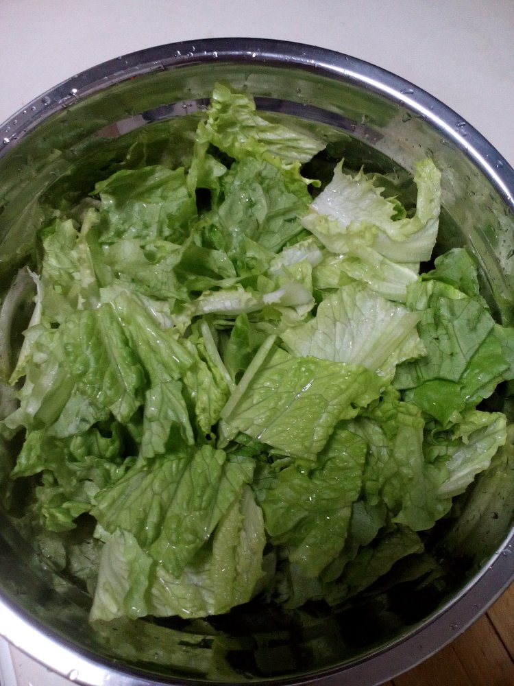五花肉拌生菜步骤3