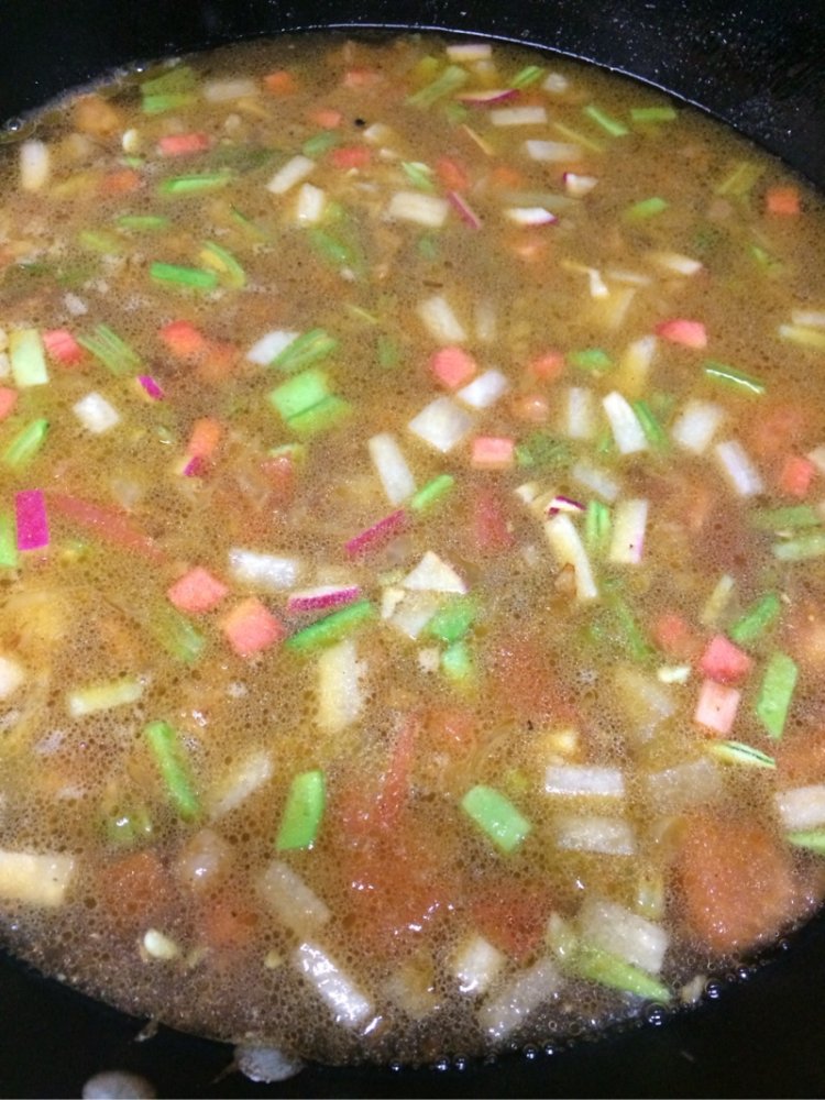 烩麻食步骤8