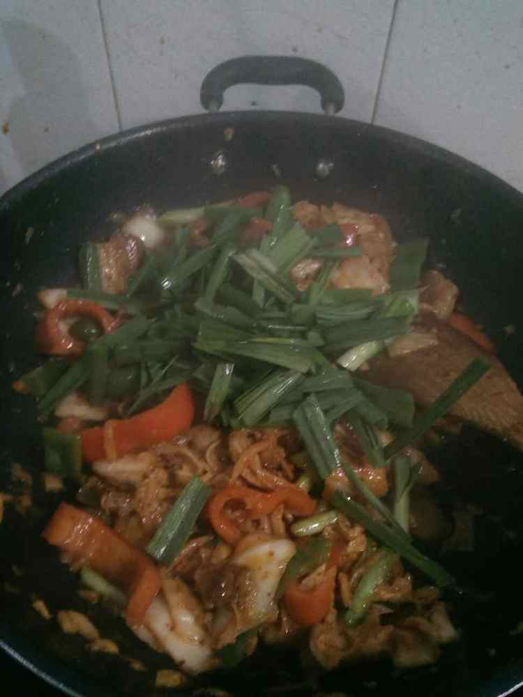 泡菜五花肉步骤10