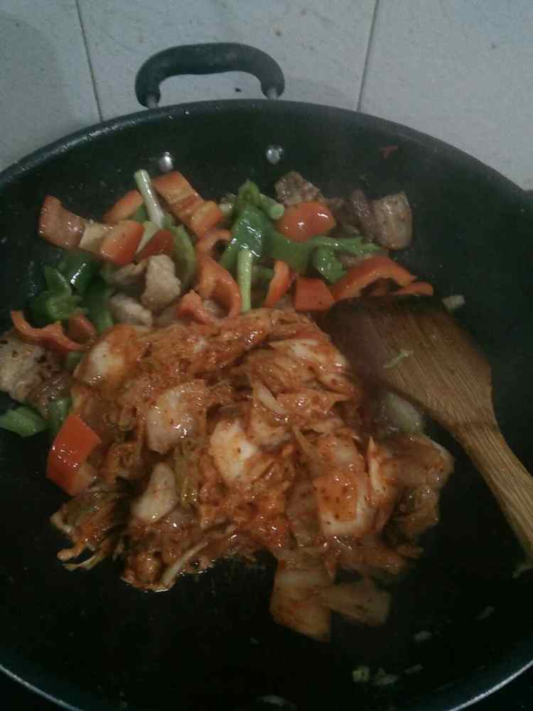 泡菜五花肉步骤9